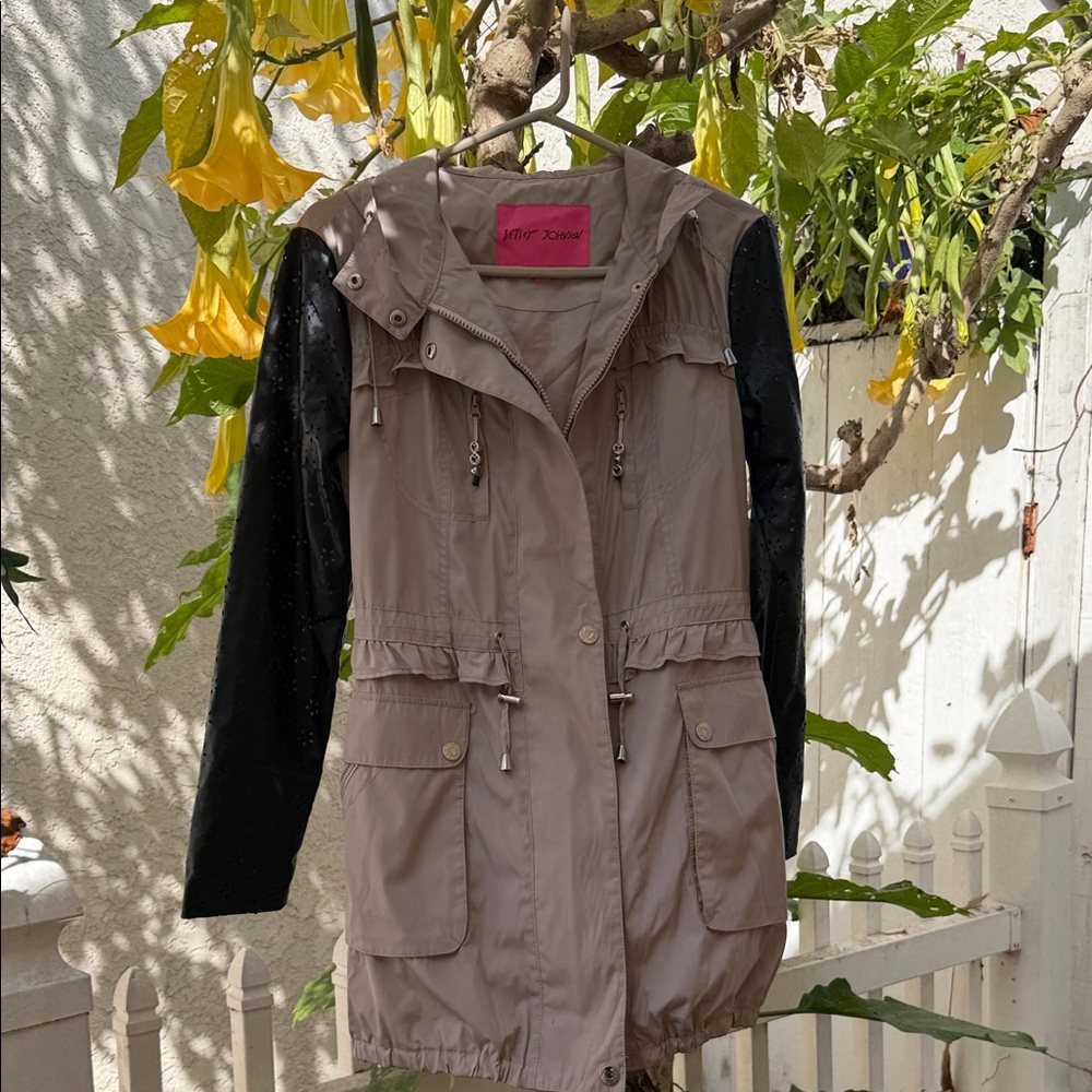 Betsy Johnson Tan and Black Jacket